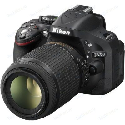   Nikon D5200 Kit (AF-S DX 18-55 VR) Black ( VBA350K001 )