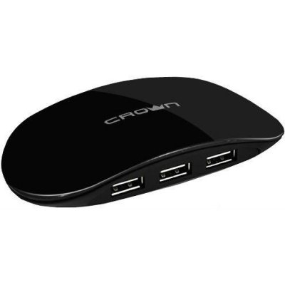 USB  CROWN MICRO CMH-B20 USB 2.0, 4-port (black)