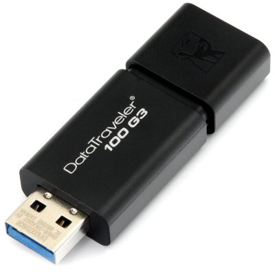  16Gb Kingston 100 G3 (DT100G3/16GB), USB3.0, Black, RTL +   