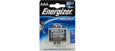  Energizer L92-2 (LR03) Ultimate Lithium, Size "AAA", 1.5V, Li-Fe (. 2 )