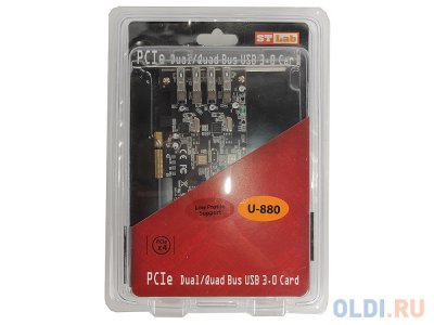  ST-Lab U-880 (RTL) PCI-Ex4, USB3.0, 4 port-ext