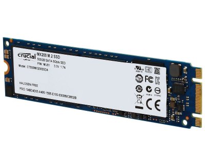  SSD 500Gb Crucial MX200 (CT500MX200SSD4, SATA-III, M.2, MLC)