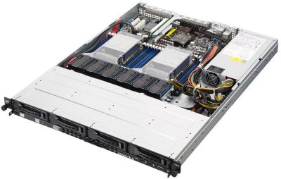 ASUS 1U RS500-E8-PS4 (90SV01SA-M05CE0) (LGA2011-3, C612, 2xPCI-E, SVGA,DVD-RW, 4xHS SATA,2xGbLAN, 16