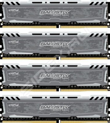  DDR4 4x8Gb 2400MHz Crucial (BLS4K8G4D240FSA) RTL Ballistix Sport DR CL16 Unbuff