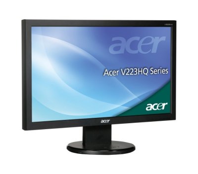  21.5" Acer V223HQLCBD, Black, LED, FHD, 1920x1080, 5ms, 200 cd/m2, 100M:1, DVI LCD