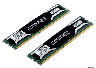   DDR-III 16Gb 1333MHz PC-10600 Crucial Ballistix (BLS2CP8G3D1339DS1S00CEU) 2*8KIT