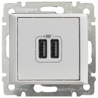  USB  Legrand Valena Allure 240V/5V 1500mA  754995