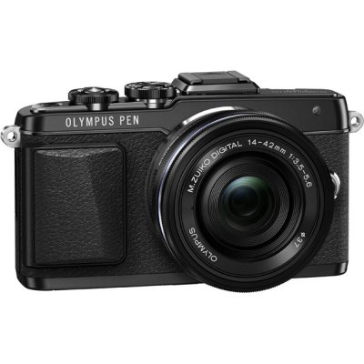  Olympus Pen E-PL7 Kit Black (EZ-M1442 II R Black)