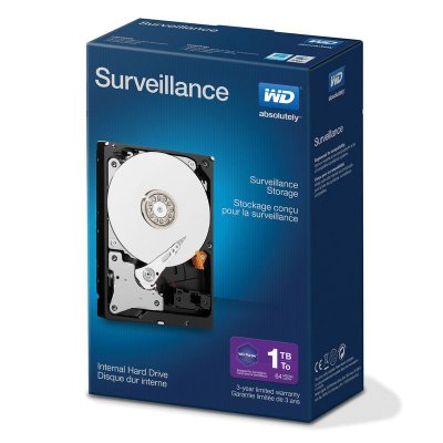  1.0Tb WD Surveillance WDBGKN0010HNC SATA 6 Gb/s, 64 MB Cache, IntelliPower, RTL ( 