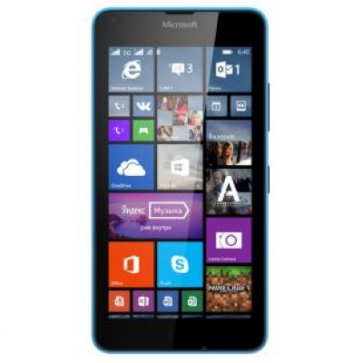  Microsoft Lumia 640 LTE DUAL SIM Cyan (1.2GHz,1GbRAM,5" 1280x720 IPS,4G+BT+WiFi+GPS,8Gb+mic