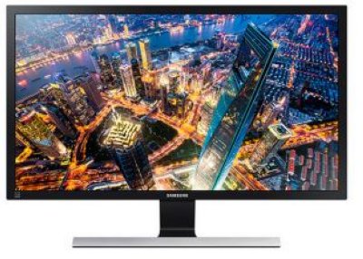  23.5" Samsung U24E590D Black (PLS, LCD, LED, 3840x2160, 1 ms, 178/178, 300 cd/m, 1000:1, +