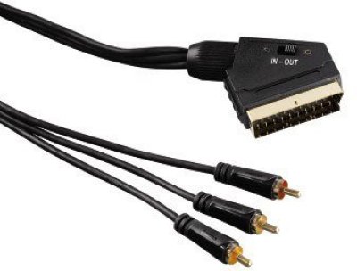  HAMA SCART (M) - 3xRCA (M), 1.5m (H-122163)