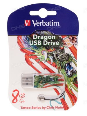  USB 8Gb Verbatim Store n Go Mini Tattoo Edition Koi 49882 USB2.0 