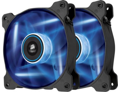  Corsair SP120 Air Series LED Blue High Static Pressure Twin Pack [120mm, CO-9050031-WW]