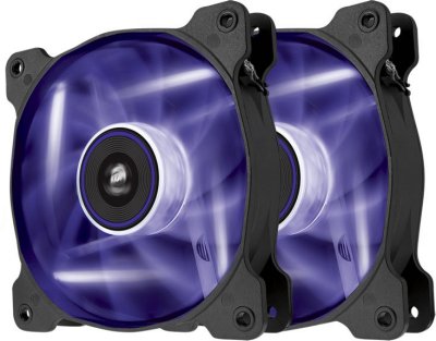  Corsair SP120 Air Series LED Purple High Static Pressure Twin Pack [120mm, CO-9050033-WW]