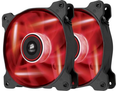  Corsair SP120 Air Series LED Red High Static Pressure Twin Pack [120mm, CO-9050029-WW]