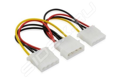  Molex 4pin - 2xMolex 4pin (Greenconnect GC-ST204)