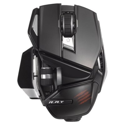  Mad Catz Office R.A.T. Wireless Mouse for PC, Mac, Android Gloss Black USB