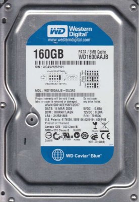 HDD   Western Digital Caviar Blue 160Gb (WD1600AAJB)