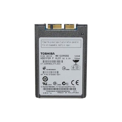 Toshiba   MK1229GSG 120Gb (U300/5400/8Mb) SATAII 1,8" For Notebooks(MK1229GSG)