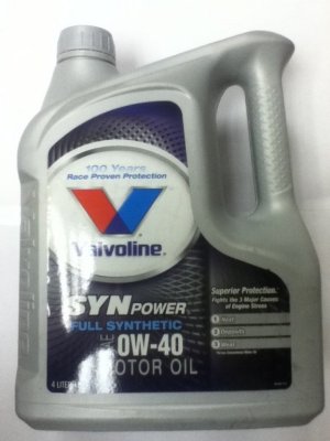   Valvoline SynPower 0W40 4 