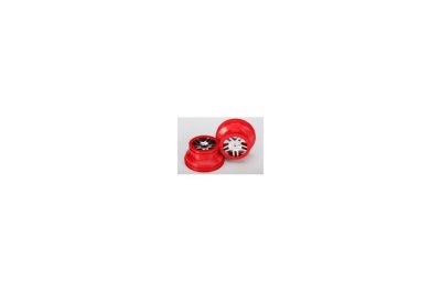  Wheels, SCT Split-Spoke, chrome, red beadlock style, dual profile (2.2 outer 3.0 inner) (fron