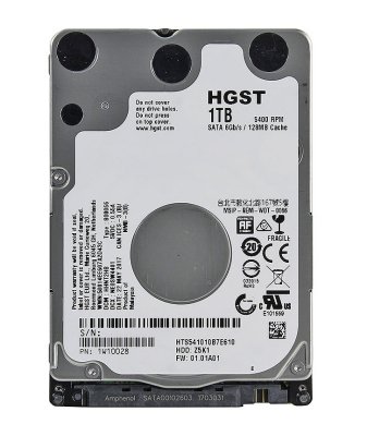    A2.5" 1Tb 5400rpm HGST Travelstar Z5K1 SATAIII HTS541010B7E610 1W10028