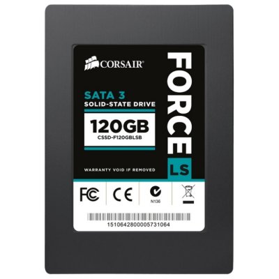 SSD   2.5" 120GB Corsair Force LS Read 560Mb/s Write 535Mb/s SATAIII CSSD-F1