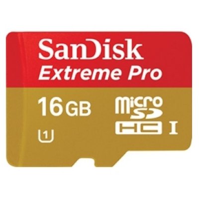   Sandisk Extreme Pro microSDHC UHS Class 1 16GB (SDSDQXP-016G-X46)