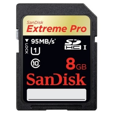   Sandisk Extreme Pro SDHC UHS Class 1 95MB/s 8GB (SDSDXPA-008G-X46)