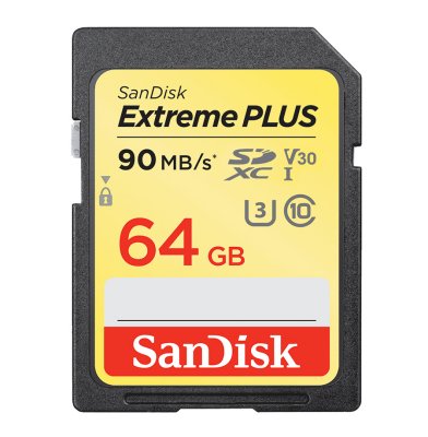   64Gb - SanDisk Extreme - Secure Digital XC Class 10 UHS-I SDSDXVE-064G-GNCIN (