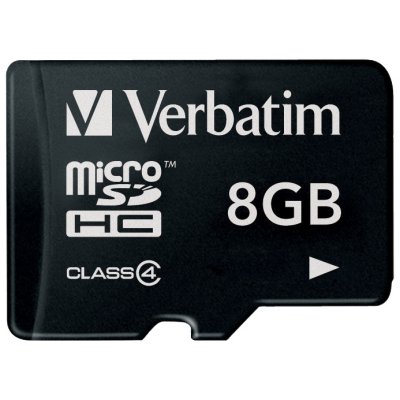   Verbatim microSDHC Class 4 Card 8GB