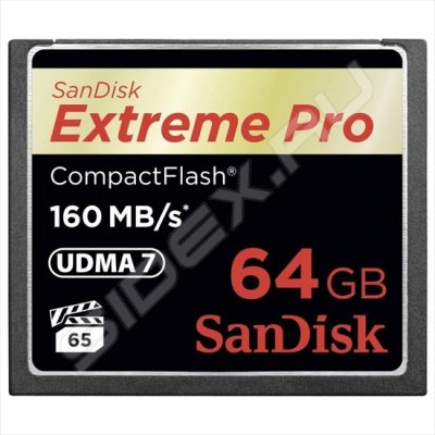   Compact Flash SanDisk Extreme Pro 64Gb (SDCFXPS-064G-X46)