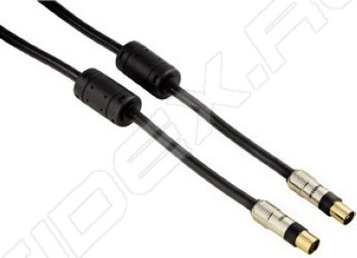   Coax (m) - Coax (f) 100  (Hama H-83111) (5 , )