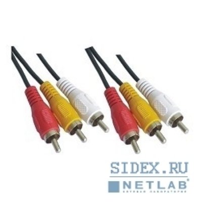  3xRCA (M) - 3xRCA (M) 5m (VCOM VAV7150-5M)