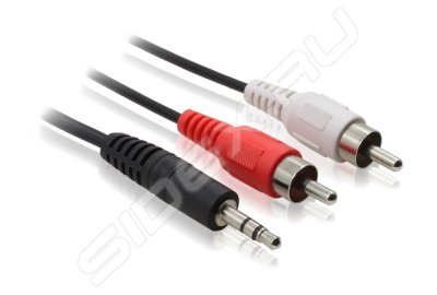  mini jack 3.5 mm - 2xRCA (Greenconnect GC-AVC03-5m)