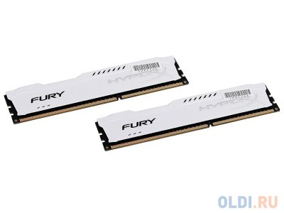   Kingston HyperX Fury DDR3 8Gb (2x4Gb), PC15000, DIMM, 1866MHz (HX318C10FWK2/8) Wh