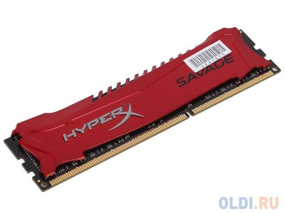   Kingston HyperX Savage DDR3 8Gb, PC12800, DIMM, 1600MHz (HX316C9SR/8) CL9 [Retail