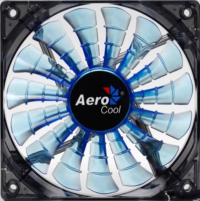  Aerocool Shark 12  "Blue Edition" ( ), 3+4 pin, 32.5 CFM, 800 RPM, 12.6 d