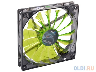  Aerocool Shark 14  "Evil Green Edition" ( ), 3+4 pin, 50 CFM, 800 RPM,