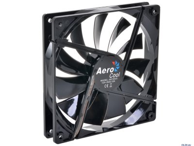  Aerocool Dark Force 14  Black ( ), 3+4 pin, 48 CFM, 1200 RPM, 22 dBA