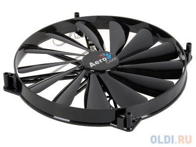  Aerocool Dark Force 20  Black  , 3+4 pin, 58.0 CFM, 700 RPM, 20.5 dBA