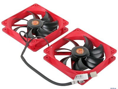  Thermaltake NiC F4 (CLP0606)  2*12 cm, 800-1600RPM