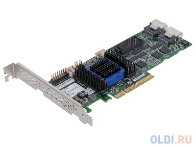  Adaptec ASR-6805 (PCI-E v2 x8, LP) KIT SAS 6G, RAID 0,1,10,5,6,50,8port(int2*SFF8087), 51