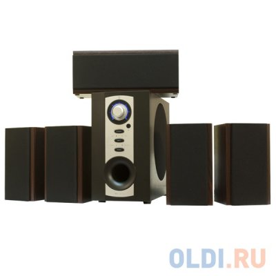  T&D TDE 328 Rosewood- 5.1 system, 75W, Sat-5x10W, SW-25W RMS, 45-18000Hz, S/N -65dB (SW, Sat