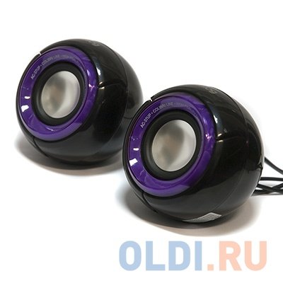  Dialog Colibri AC-37UP Black-Violet - 2.0, 6W RMS, ,   USB