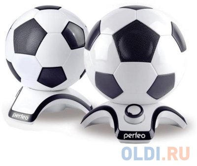    Perfeo "Football Speaker", 2.0, 2  1 , /, USB (PF-2014-B/W)