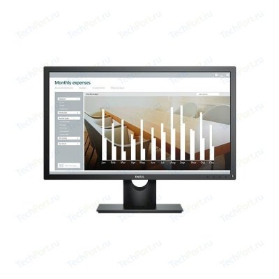  24" Dell E2416H Black LED, 1920x1080, 5ms, 250 cd/m2, 1000:1, D-Sub, DP