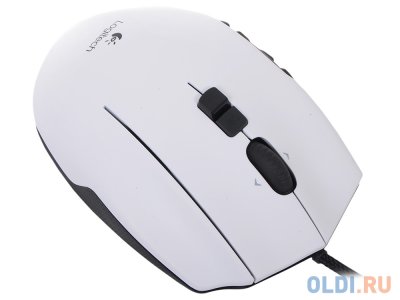  (910-003629) Logitech G600 Laser Gaming Mouse 8200dpi USB White (G-package) NEW