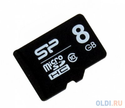   MicroSDHC 8GB Class10 Silicon Power + 1 Adapter